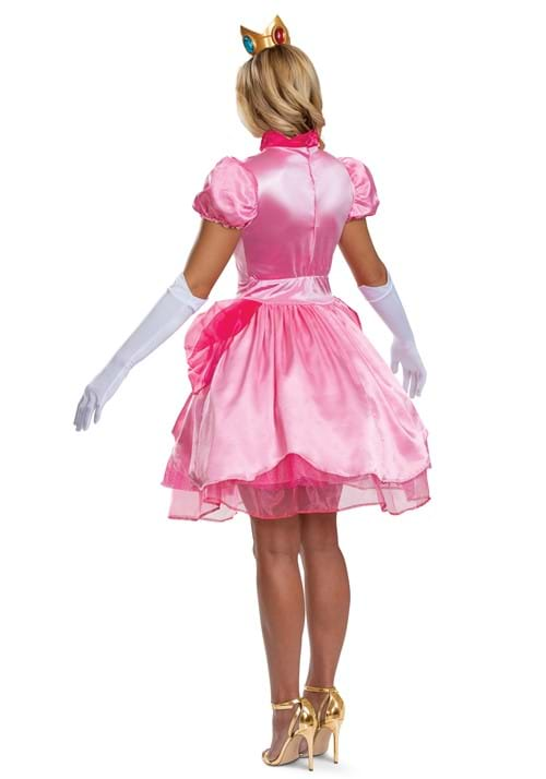 Women's Deluxe Super Mario Bros. Pretty Princess Peach Costume ...