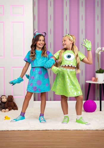 Pixar Monsters Inc. Mike Wazowski Girl's Costume | Disney Costumes