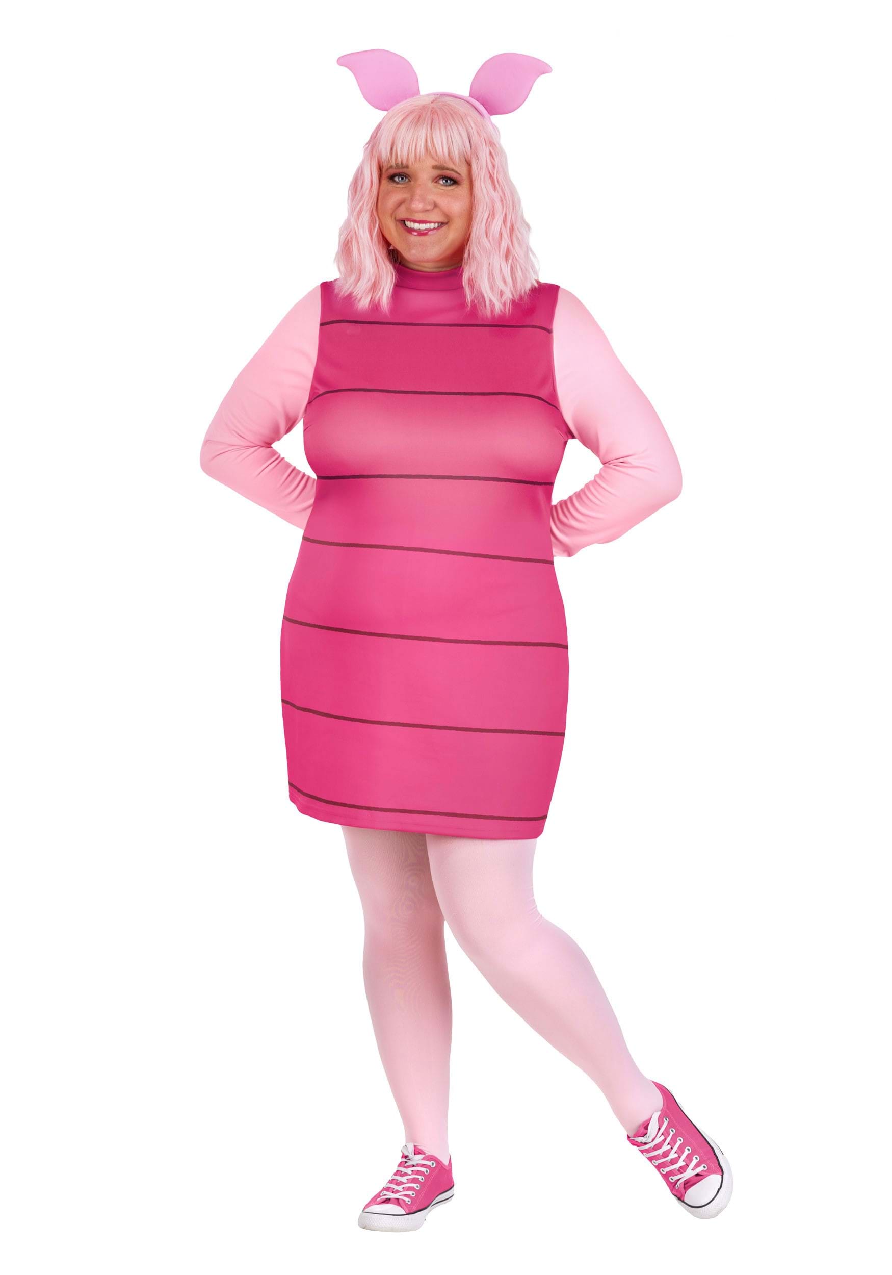 Women's Plus Size Disney Piglet Costume | Winnie the Pooh Costumes