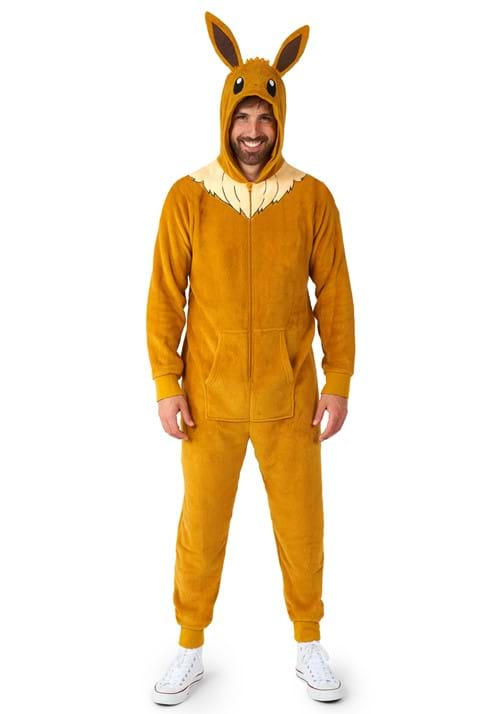 Adult Pokemon Eevee Costume Onesie