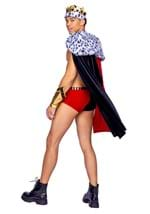 Mens Sexy Faux Fur Royal King of Hearts Costume Alt 1