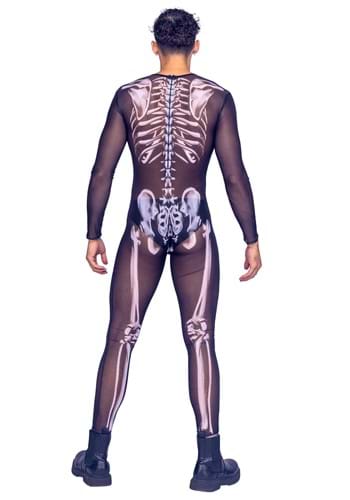 Sexy Mesh Skeleton Jumpsuit Men's Costume | Sexy Costumes