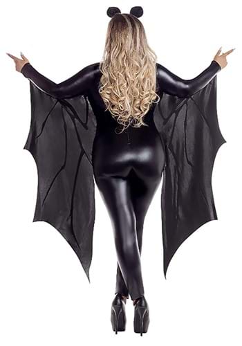 Women's Plus Size Sexy Skeleton Bat Jumpsuit Costume with Attached Wings | Bat Costumes