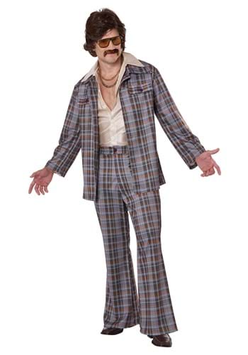 3 Piece 70's Plaid Leisure Suit Men's Costume | 70's Costumes