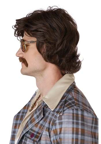 Adult Disco Daddy Costume Wig and Mustache | Costume Wig Sets