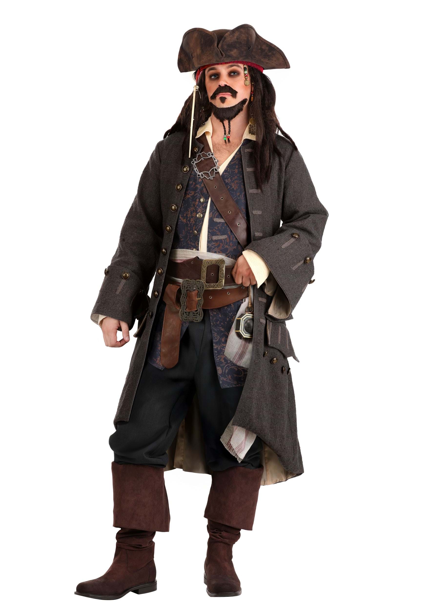 Elite Disney Jack Sparrow Men's Costume | Disney Costumes