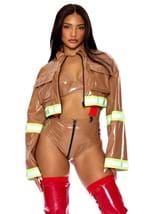 Womens Sexy Patent Fire Fighter Captain