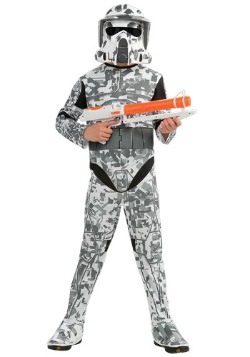 Star Wars Clone Wars Child's Clone Trooper Commander Fox Costume SMALL 