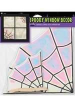Iridescent Spooky Faux Stainglass Window Cling Alt 1