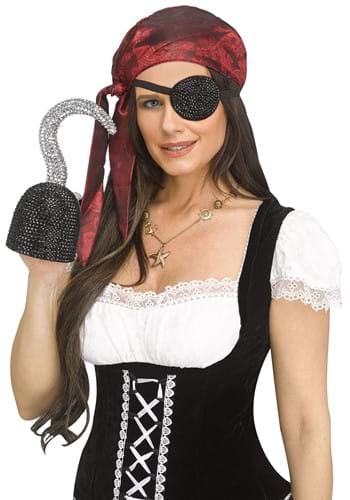 Adult Rhinestone Pirate Hook Accessory