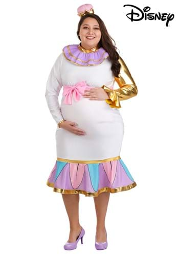 Plus Size Disney Mrs Potts Maternity Womens Costume