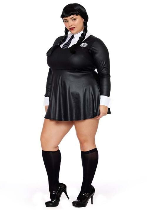 Plus Size Gothic Academy School Girl Costume for Women | Sexy Plus Size ...