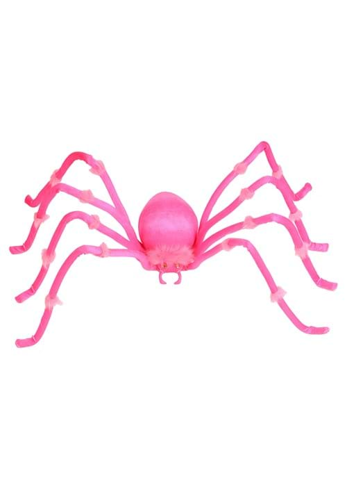 4ft Plush Neon Pink Spider Decoration