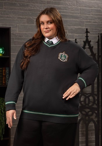 Adult Harry Potter Slytherin Uniform Sweater | Harry Potter Costumes