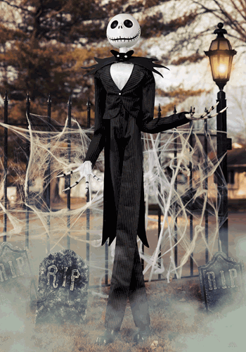 6FT Animatronic Disney Nightmare Before Christmas Jack Skellington Decoration | Disney Decorations