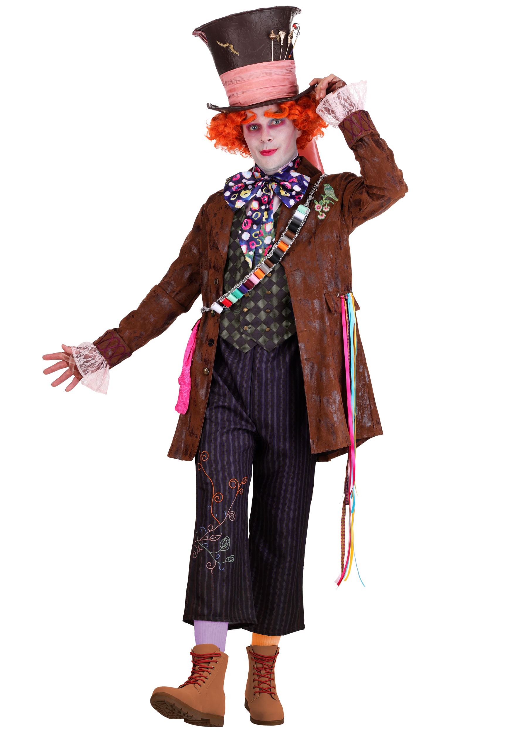 Adult Premium Live Action Disney Mad Hatter Costume | Alice In Wonderland Costumes
