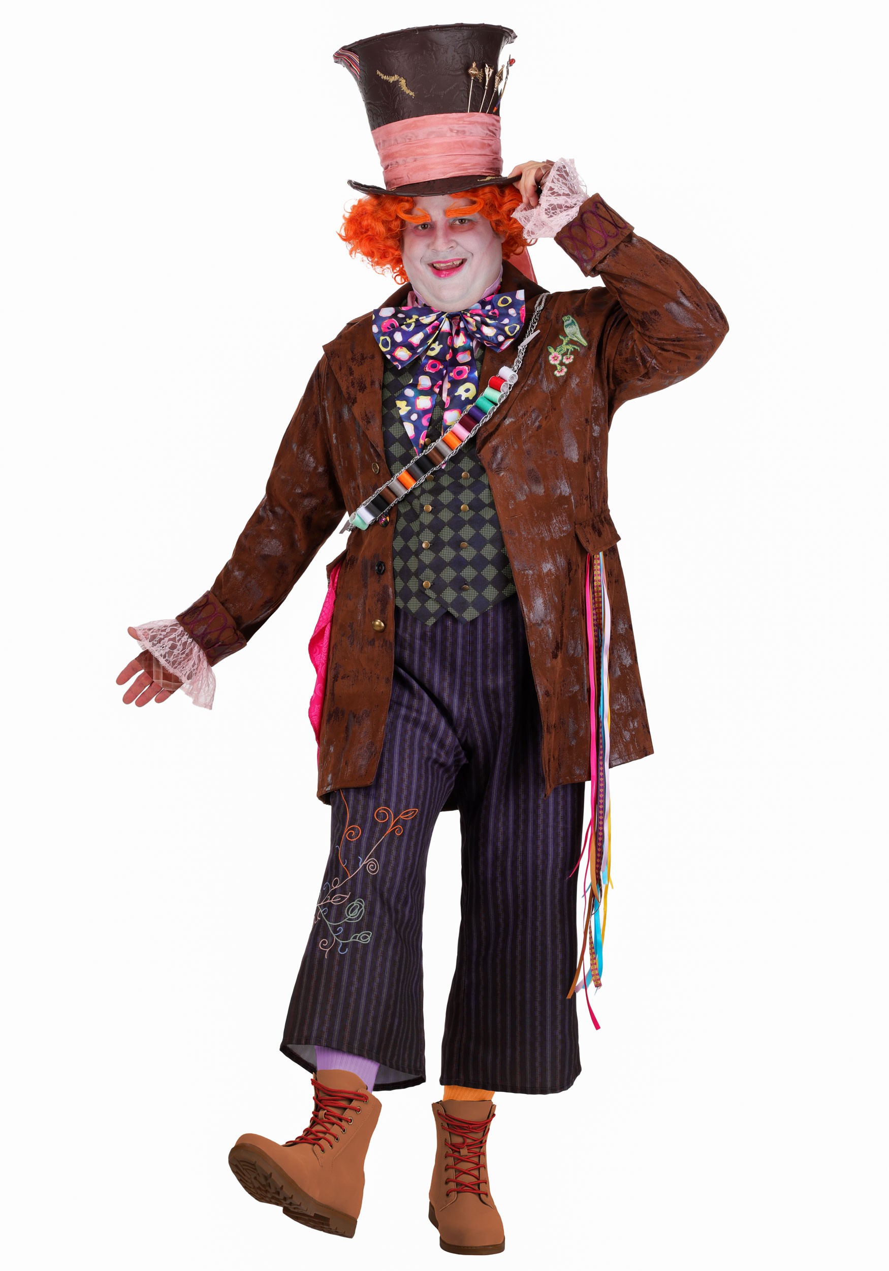 Plus Size Men's Disney Live Action Mad Hatter Premium Costume | Movie Costumes
