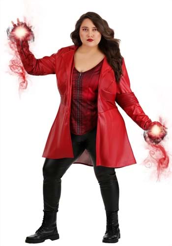 Womens Plus Size Scarlet Witch Premium Costume