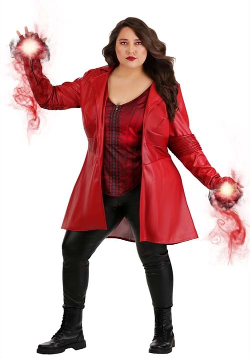 Womens Plus Size Scarlet Witch Premium Costume