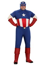 Plus Size Premium Captain America Costume for Men Alt 1