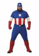 Plus Size Premium Captain America Costume for Men New