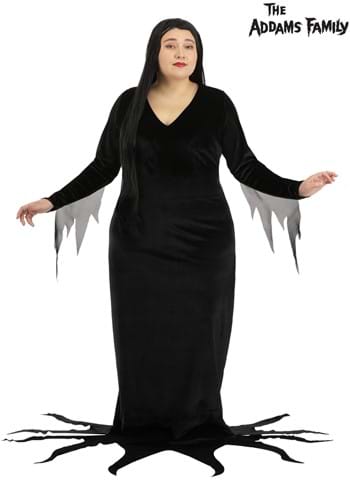 Plus Size 1960s Morticia Addams Costume