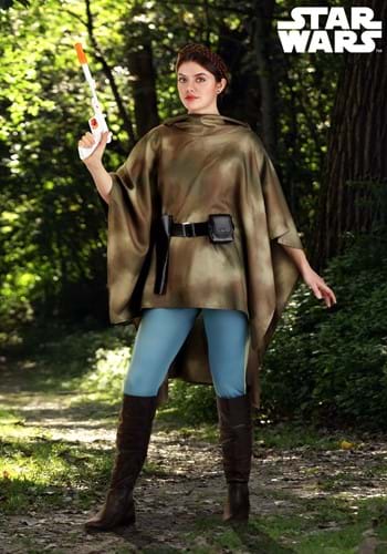 Womens Star War Deluxe Endor Battle Leia Costume