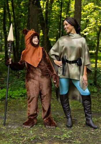 Star War Deluxe Endor Battle Leia Women's Costume | Star Wars Costumes