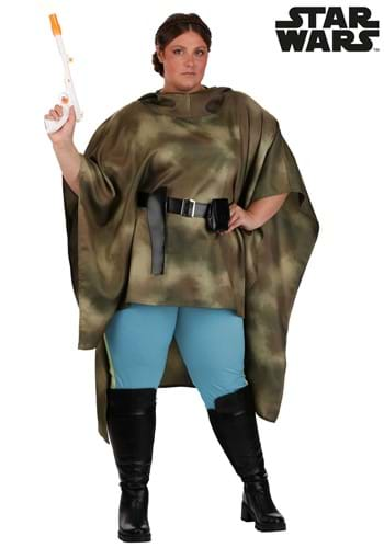 Plus Size Deluxe Star Wars Endor Battle Leia Costume