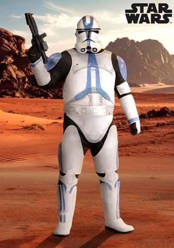 Plus Size Deluxe Star Wars Clone Trooper Costume for Men