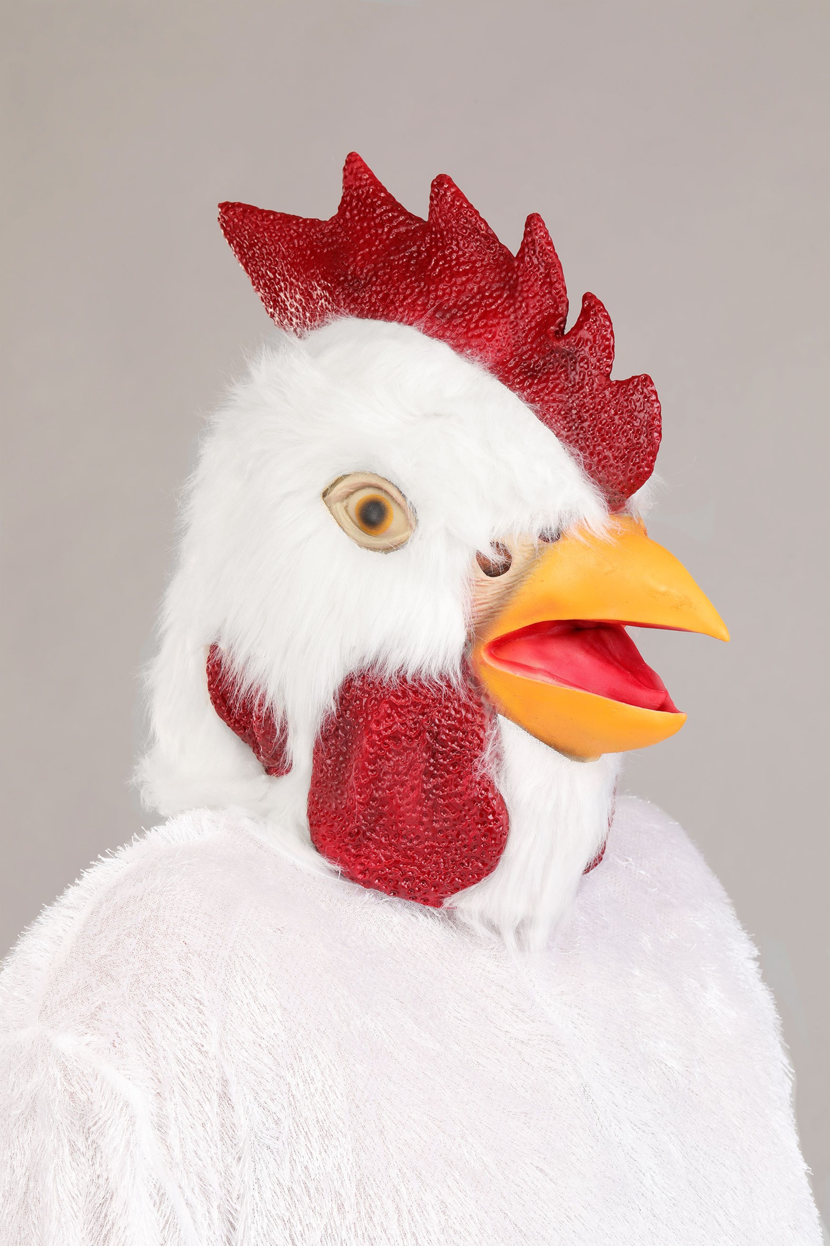 Adult Plus Size White Rooster Costume | Animal Costumes