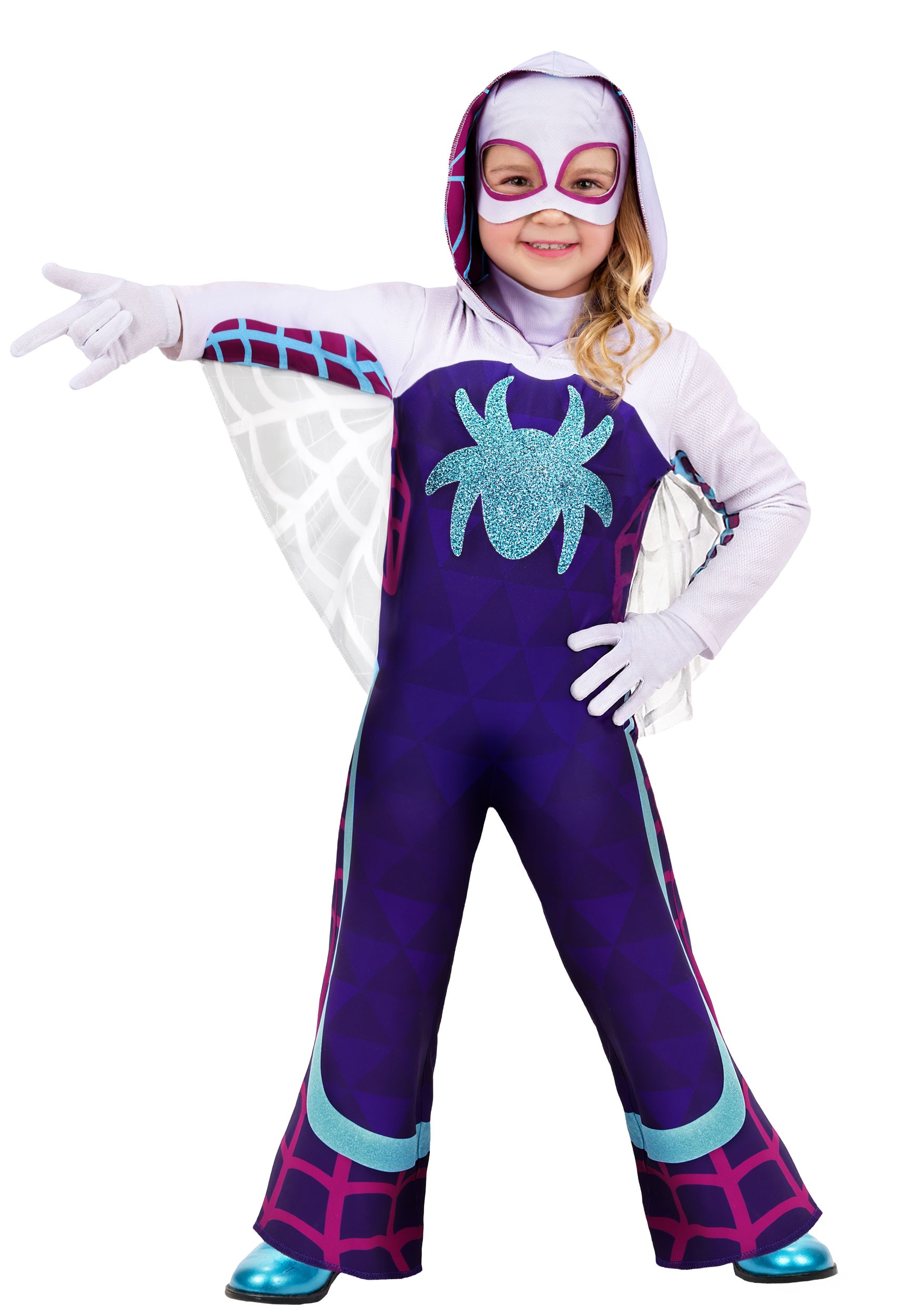 Girl's Toddler Marvel Ghost Spider Deluxe Costume | Marvel Costumes