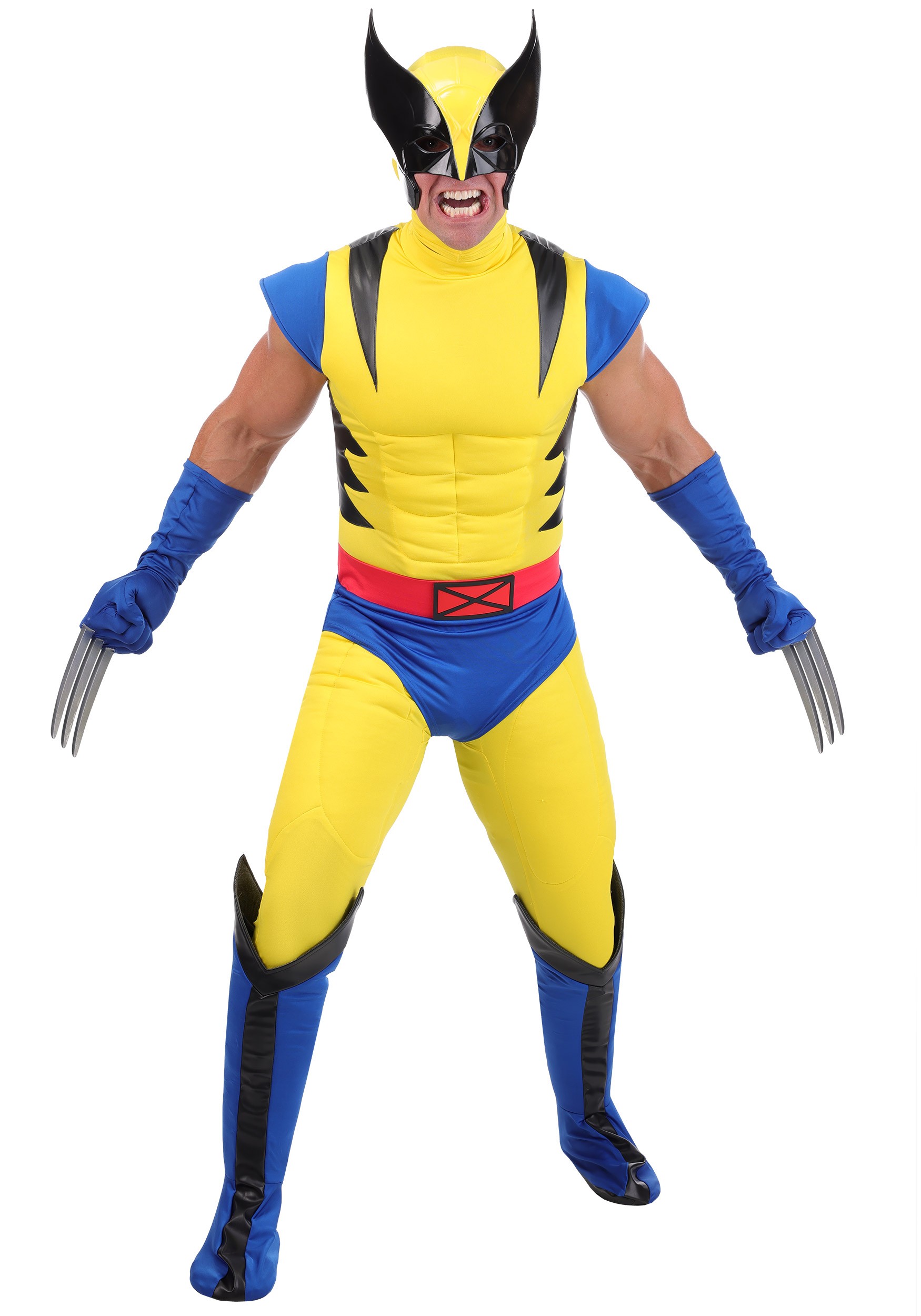 Men's Marvel X-Men 1990s Wolverine Premium Costume | Marvel Costumes