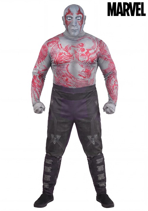 Plus Size Deluxe Marvel Drax Costume for Men