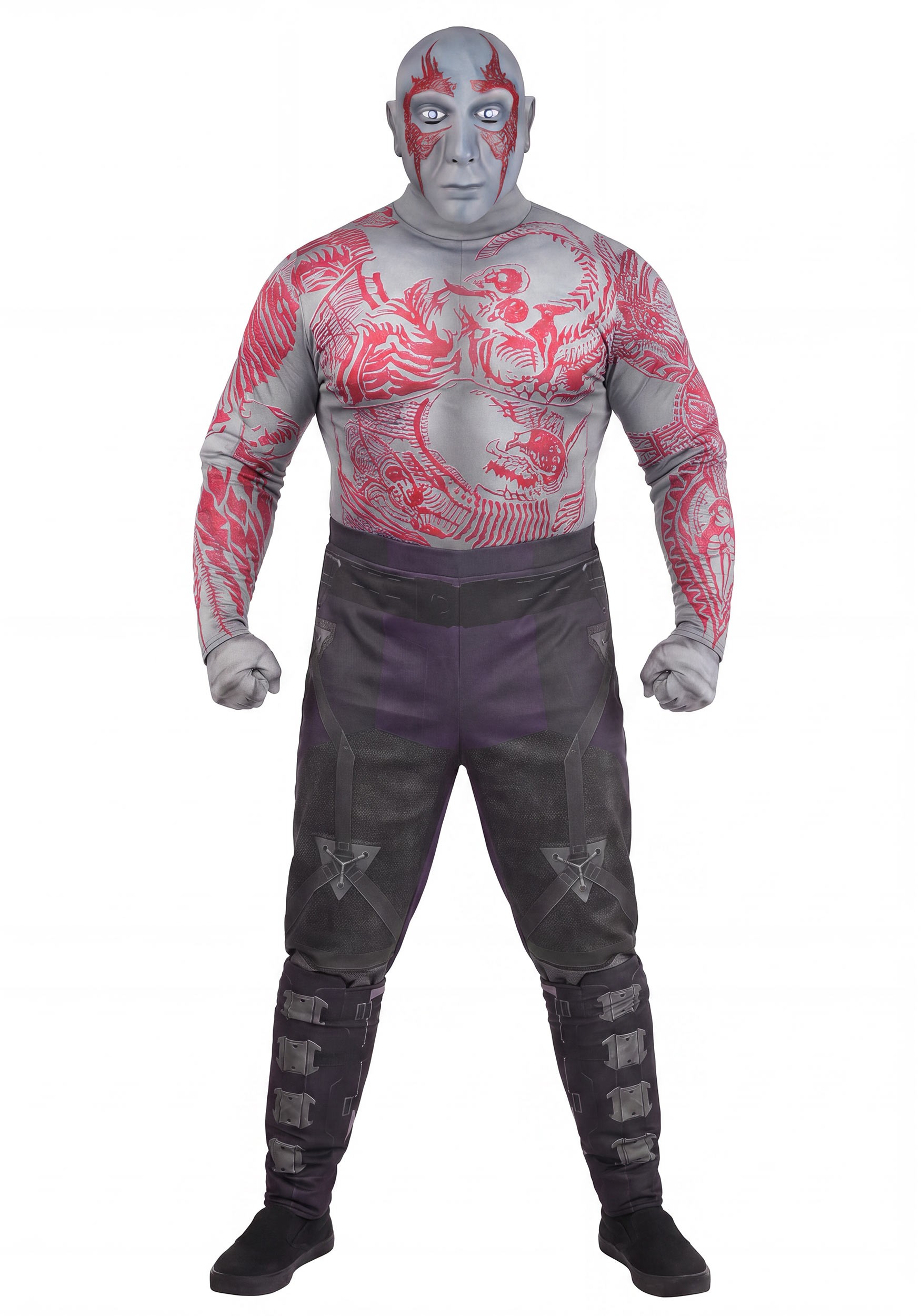 Plus Size Deluxe Marvel Drax Men's Costume | Marvel Costumes