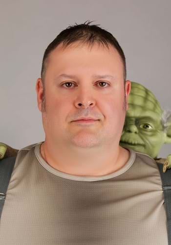 Men's Plus Size Deluxe Star Wars Luke Skywalker with Yoda Costume | Star Wars Costumes