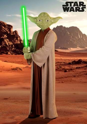 Mens Deluxe Star Wars Yoda Costume with Mask