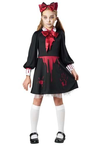 Girls Zombie Victorian Babydoll Costume