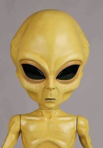 4.5FT Animatronic Area 51 Roswell Alien Decoration | Halloween Animatronics