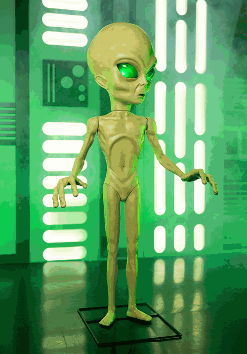 Area 51 Roswell Alien Animatronic Decoration UPD