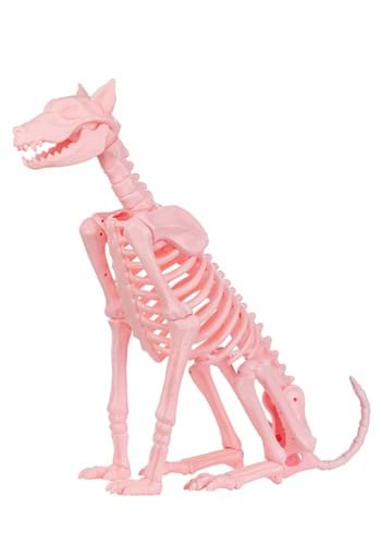Roxy the Pink Skeleton Dog Halloween Decoration
