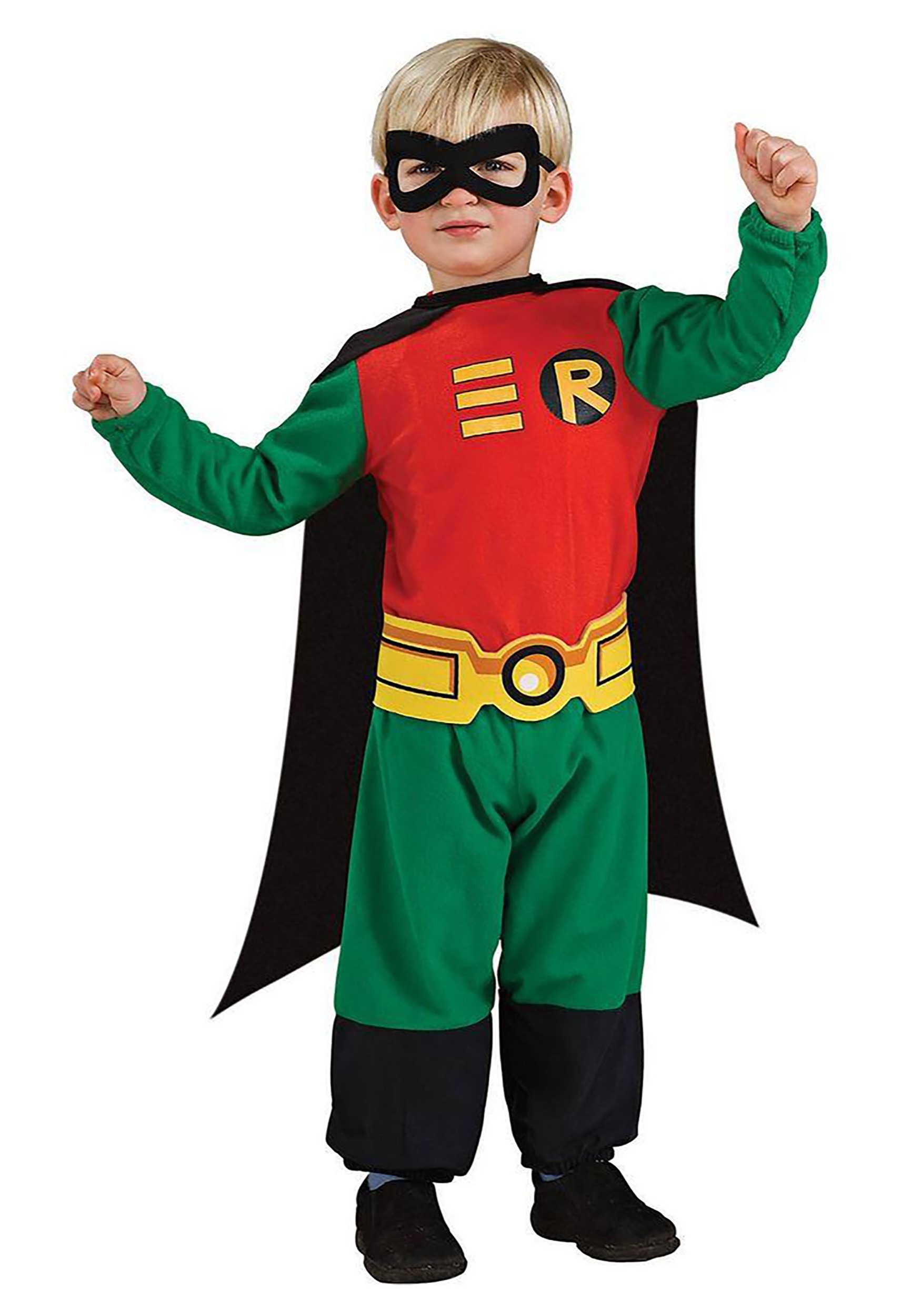 Child Robin Cape Mask Set Superhero Costume Kids Boys Party Cosplay Book Week