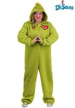 Plus Size Grinch Costume Onesie for Adults Alt 1