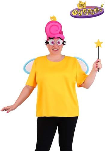 Plus Size The Fairly OddParents Wanda Costume