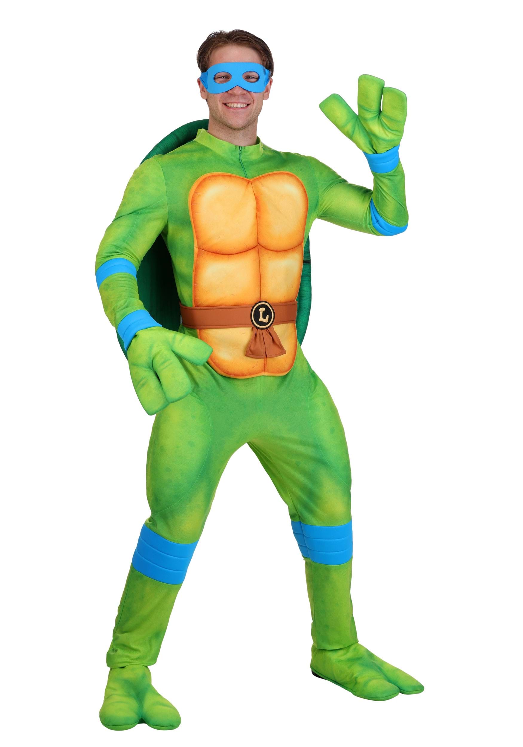 Adult Teenage Mutant Ninja Turtles Deluxe Leonardo Costume | Nickelodeon Costumes