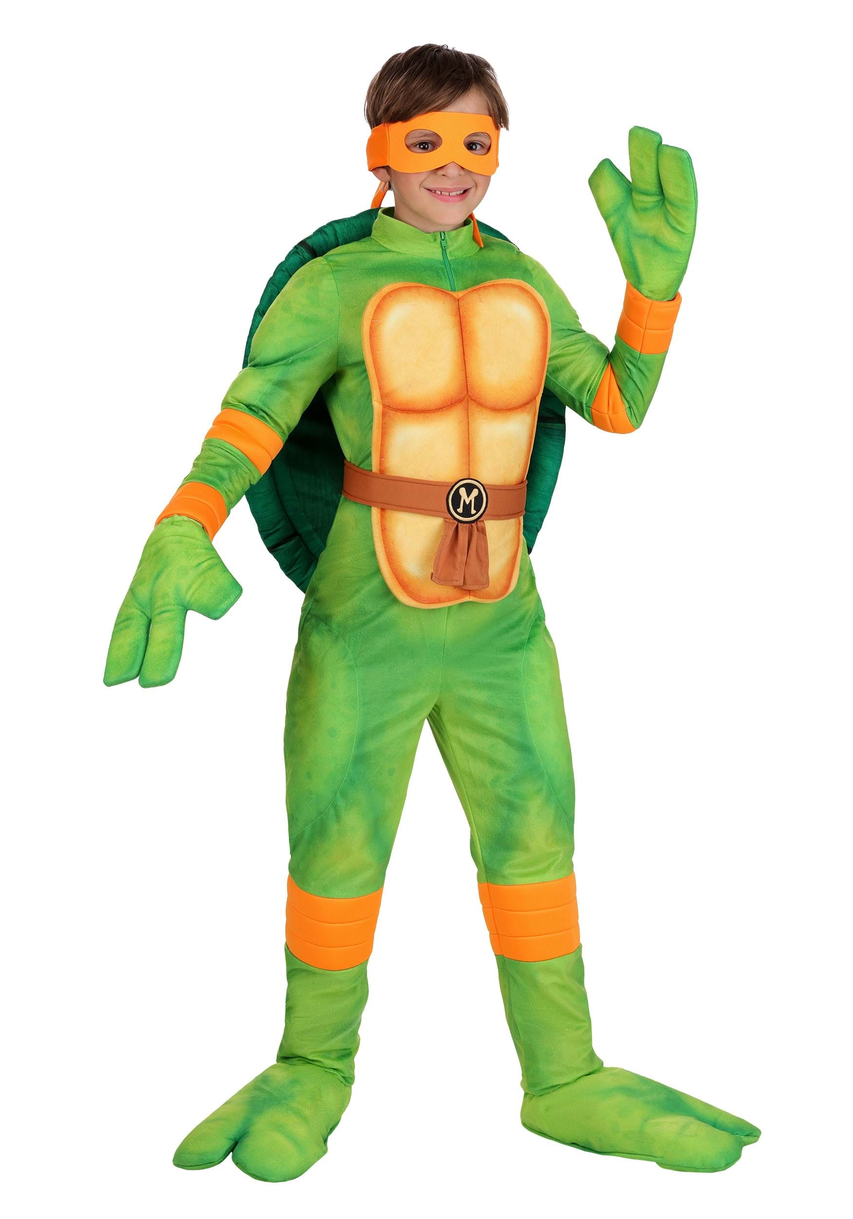 Kid's Teenage Mutant Ninja Turtles Deluxe Michelangelo Costume | Nickelodeon Costumes