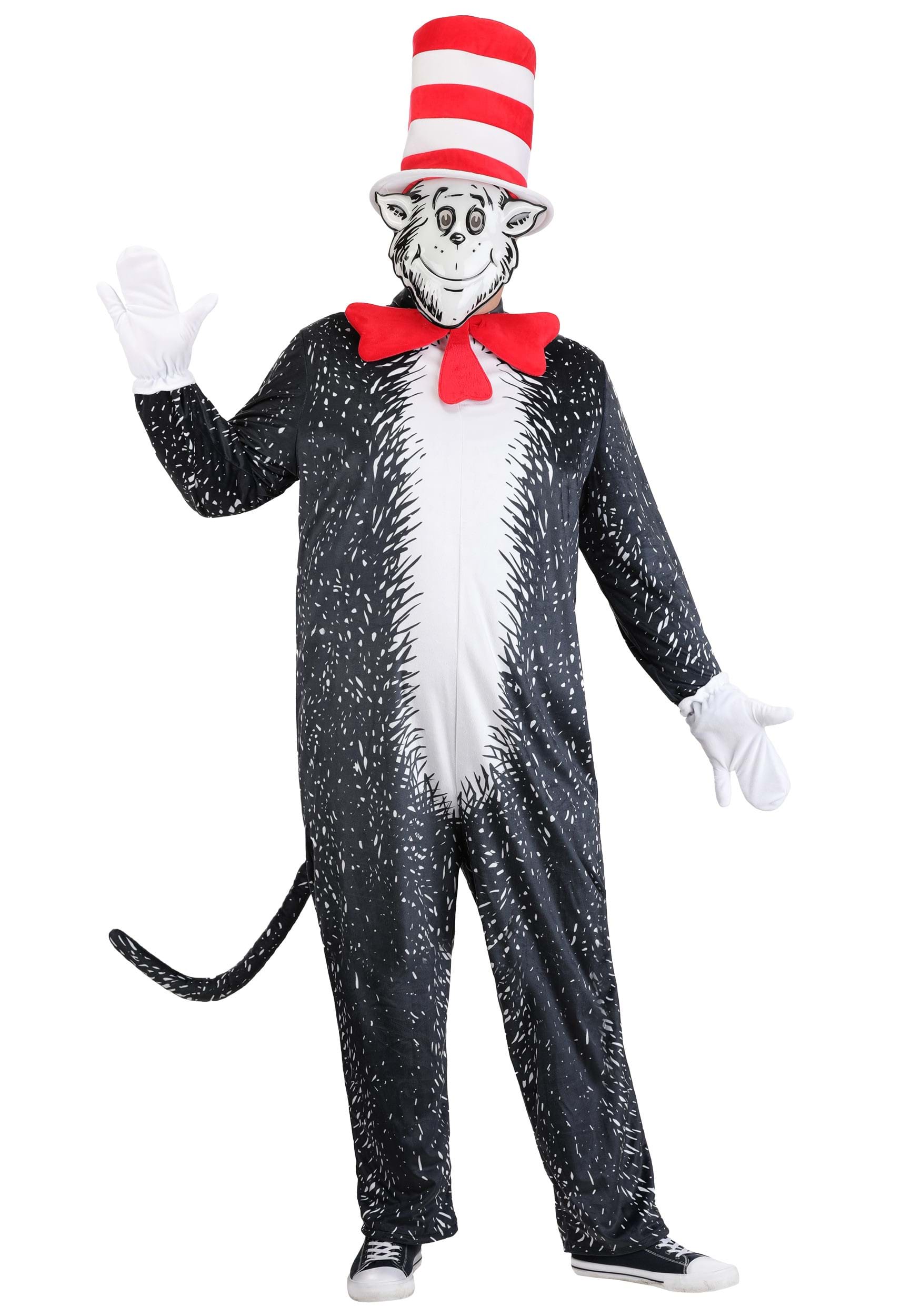 Plus Size Dr. Seuss "If I Ran Your School" Cat in the Hat Costume for Adults | Dr. Seuss Costumes