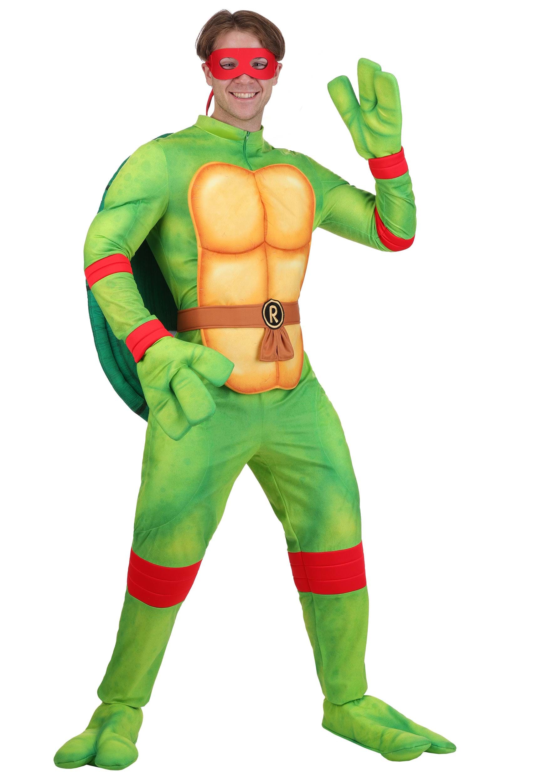 Adult Teenage Mutant Ninja Turtles Deluxe Raphael Costume | Nickelodeon Costumes