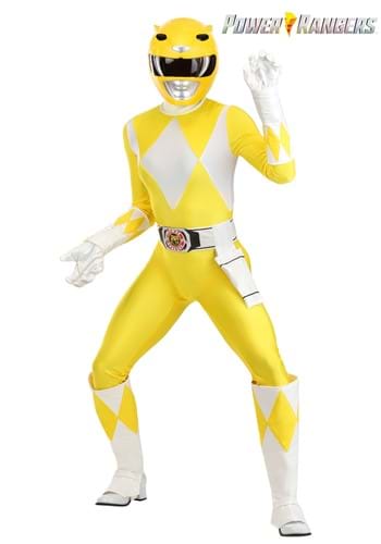 Authentic Adult Power Rangers Yellow Ranger Costum