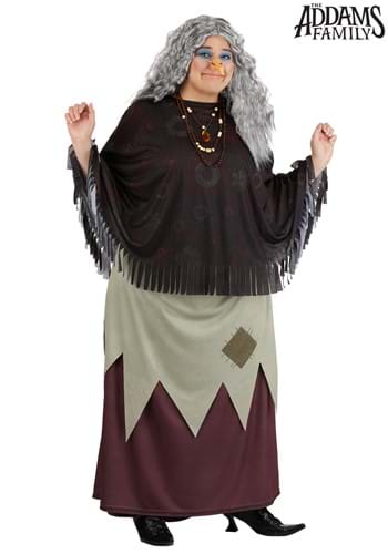 Plus Size 2019 Addams Family Grandmama Costume